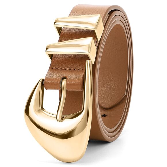 Women\'s Leather Belts For Jeans Dress Pants Black Brown Belts For Women 4636 Women\'s Leather Belts For Jeans Dress Pants Black Brown Belts For Women 4636